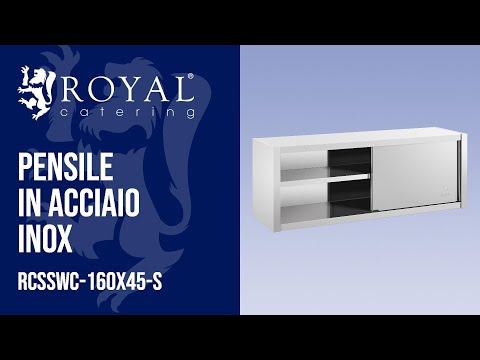 Video - Pensile in acciaio inox - 160 x 45 cm