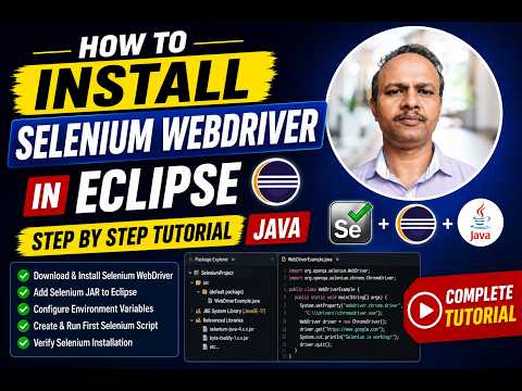 How To Install Selenium Webdriver In Eclipse Step By Step Tutorial Java