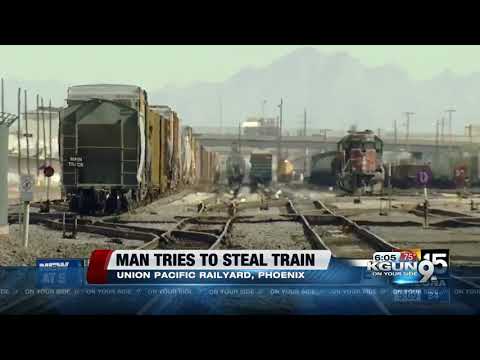Phoenix man tries turning locomotive into a runaway train