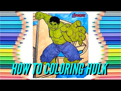 How To Coloring Hulk Marvel Avengers coloring page