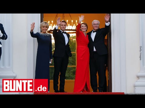 Brigitte Macron – In glitzernder Robe in Berlin – doch jemand stiehlt ihr die Show