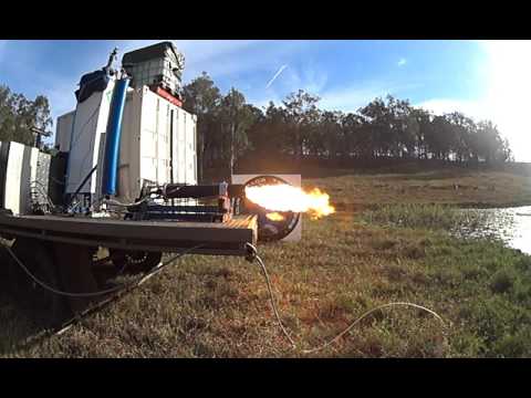 Nitrous Oxide / ABS hybrid motor test 004 18/05/2016