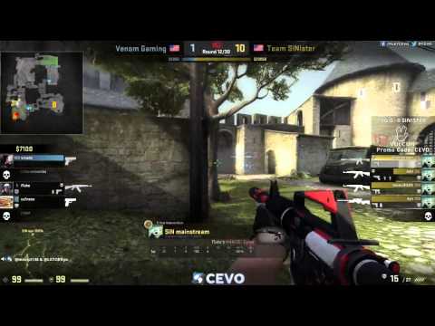 Venom Gaming vs Team SiNister Game 1 (CEVO-M CS:GO Season 7) - Misled & LAYTORR