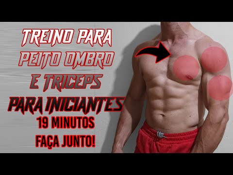Treino para PEITO/OMBROS/TRÍCEPS | 19 MIN. | INICIANTES | FAÇA JUNTO
