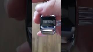 Mechanické ručné počítadlo kovové Clicker