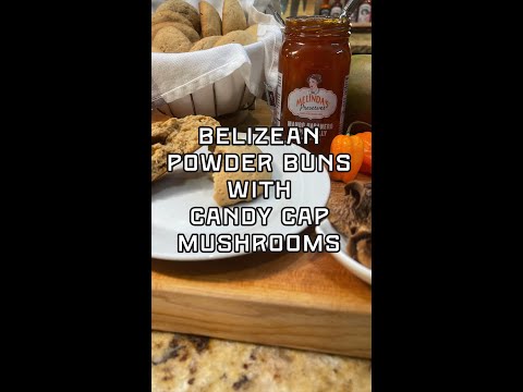 Powder Buns with Candy Cap Mushrooms