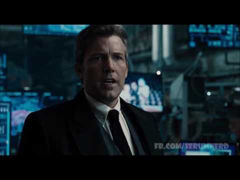 Liga da Justiça (filme) - Bruce Wayne conhece Barry Allen/ The Flash - Ben Affleck; Ezra Miller