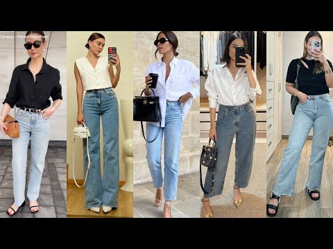 COMO VESTIR CASUAL CON JEANS TENDENCIAS DE MODA | COMBINACIONES DE ROPA DE MODA PARA MUJER OUTFITS