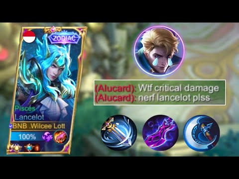 LANCELOT USER’S TRY THIS CRITICAL ONE SHOT BUILD FOR AUTO WIN 🔥 | NEW DAMAGE HACK BUILD 2022 - MLBB
