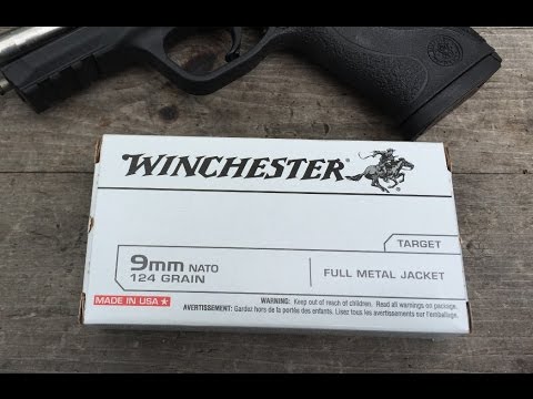 9x19mm NATO, 124gr FMJ, Winchester (#Q4318) Velocity Test
