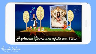 Vídeo de Convite Animado Cinderella - Tradicional
