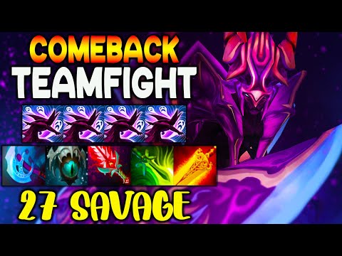 COMEBACK TEAM FIGHT - 27SAVAGE - CARRY SPECTRE - DOTA 2 GAMEPLAY