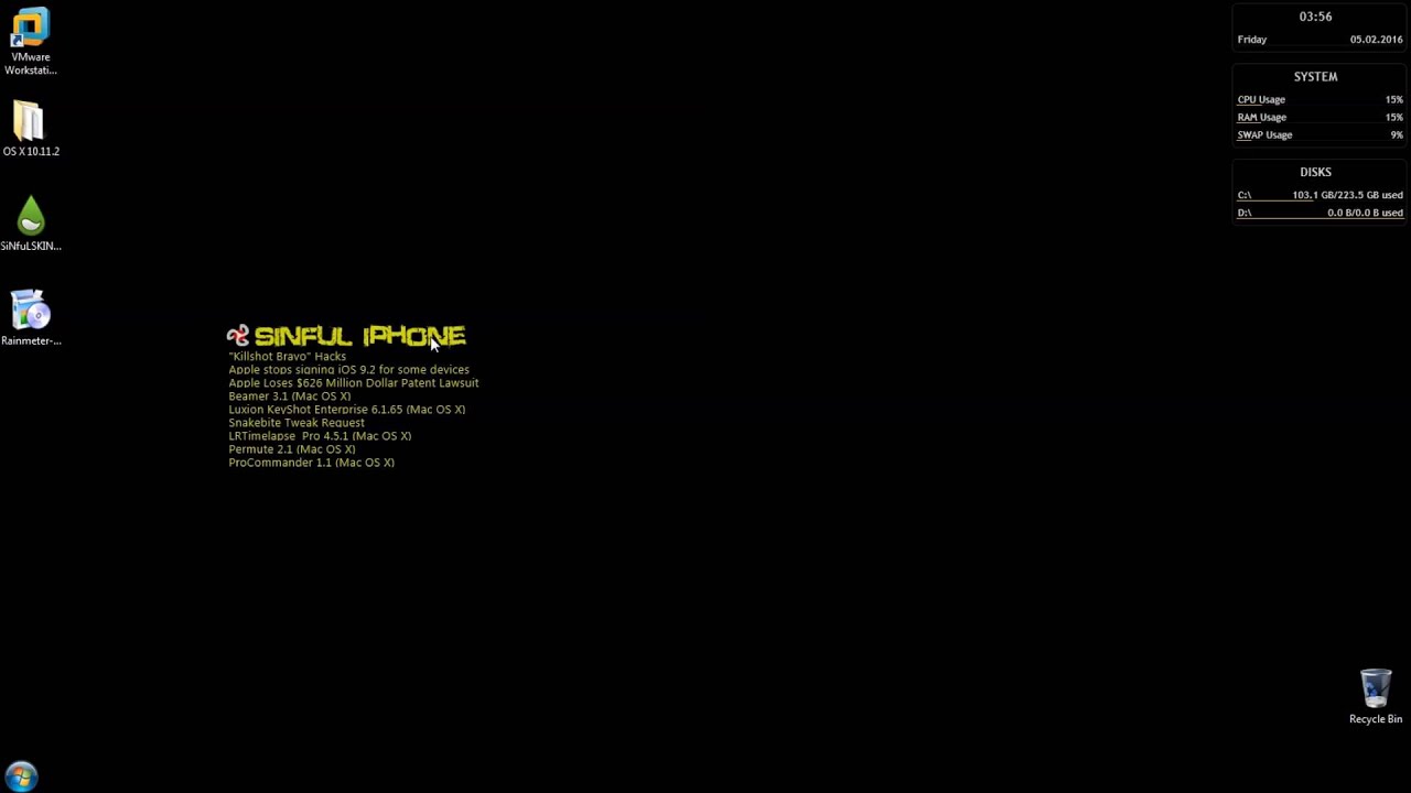 SiNfuL RSS Reader with SiNfuL Search for Rainmeter (WINDOWS ONLY)