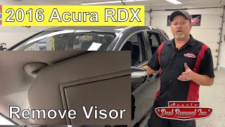 How To Remove Visors On 2016 Acura RDX SOME Honda models Remove Headliner Visors in San Angelo Tx