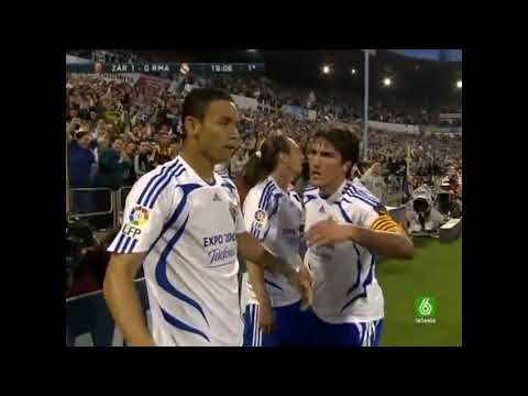 Liga 2007/08 Gol de Oliveira Real Zaragoza - Real Madrid