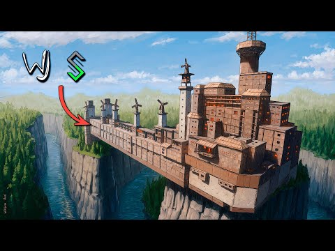 We Built the greatest Canyon fortress in Vanilla Rust..