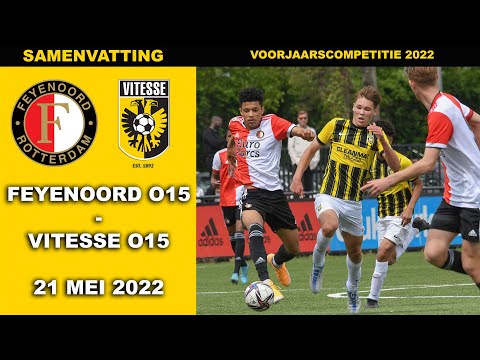 Samenvatting Feyenoord O15 - Vitesse O15 zaterdag 21 mei 2022
