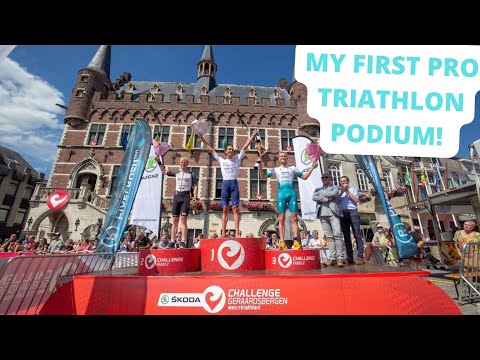 MY FIRST PRO TRIATHLON PODIUM! | Challenge Geraardsbergen Race Recap