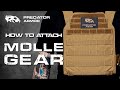 how to attach molle gear predator armor