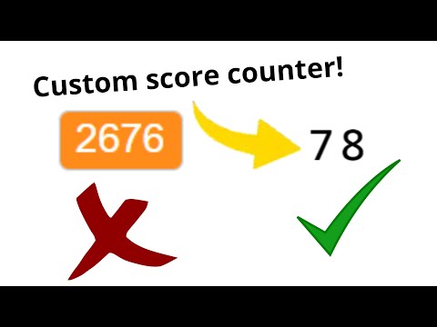 How to make a very simple score counter, (no visible variables)