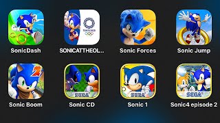 Sonic Dash,Sonic at the Olympic Games,Sonic Forces,Sonic Jump,Sonic Boom,Sonic CD,Sonic 1,Episode 2