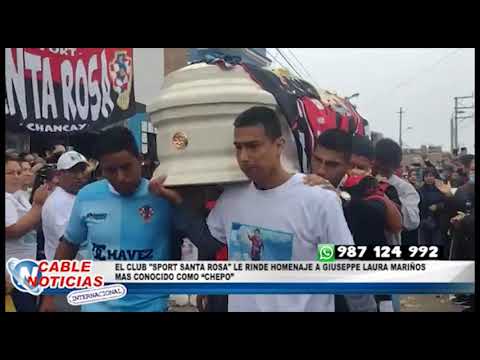 EL CLUB SPORT SANTA ROSA LE RINDE HOMENAJE A GIUSEPPE LAURA MARIÑOS “CHEPO”