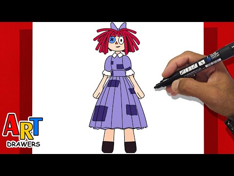 How to Draw Ragatha - THE AMAZING DIGITAL CIRCUS - Ep 7