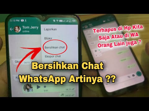 Bersihkan Chat whatsapp Artinya ? Tonton Ini Dulu Pakde / Bude