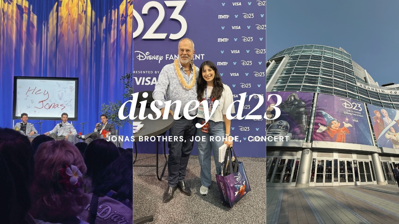 DISNEY D23 2026 ✨ Merch, Jonas Brothers, Meeting Joe Rohde, Disney Rewind Concert, First Time, Expo