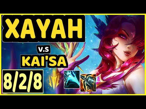 XAYAH vs KAI'SA - 8/2/8 KDA BOTTOM ADC GAMEPLAY - EUW Ranked MASTER