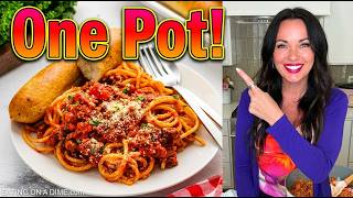 $11 Crock Pot Spaghetti that feeds a family of 6!