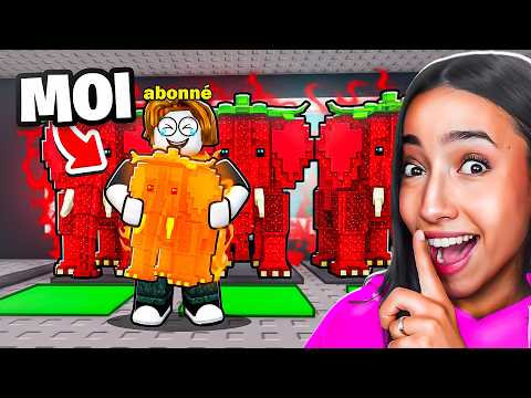 J’ai PRÉTENDU être une ABONNÉE pour Tester La GÉNÉRORISTÉ des YOUTUBEURS sur Steal a Brainrot !