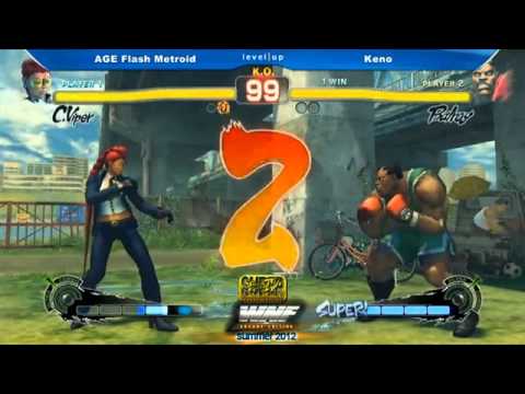 AGE| Flash Metroid (C.Viper) vs Keno (Balrog) @ WNF SSF4 AE 2012
