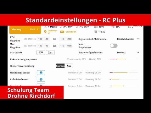 Drohne Kirchdorf | Schulungen | 02_Standardeinstellungen DJI RC Plus! |