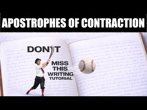 🍏  Don’t get confused! The APOSTROPHE of CONTRACTION made easy