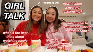 GIRL TALK with mama laeno! ✿╹◡╹ answering questions & eating desserts