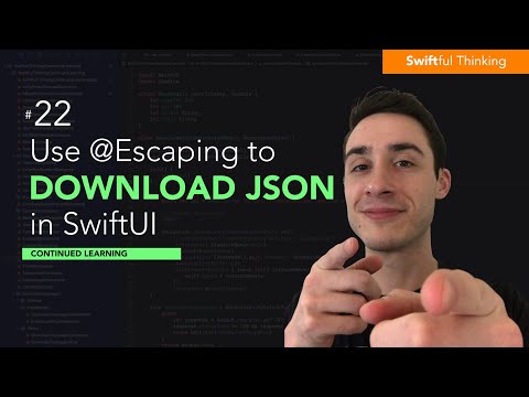 Download JSON from API in Swift w/ URLSession and escaping closures | Continued Learning #22