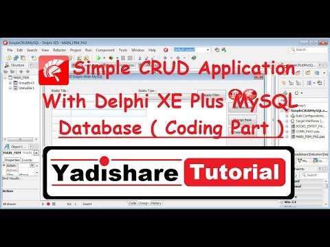 Source Code Simple CRUD Apps Delphi XE Plus MySQL Database | Coding Part