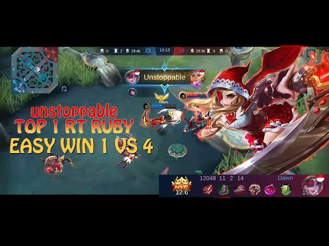 Mobile Legends Ruby Gameplay | Best Build 2021 | Super Combo