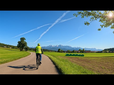 Cycling Bavaria 🌿 From Berg to Isar River | Scenic 4K Slow TV Ride with Natural Sounds