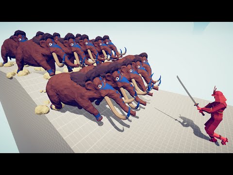MAMMOTH HERD vs ALL GIANTS - Totally Accurate Battle Simulator TABS