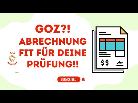 ZFA Prüfung FIT in GOZ Teil 1