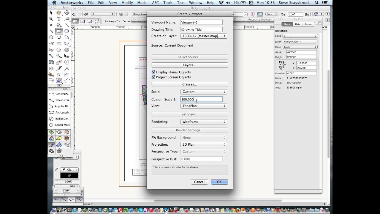 PDF to Vectorworks sheet import