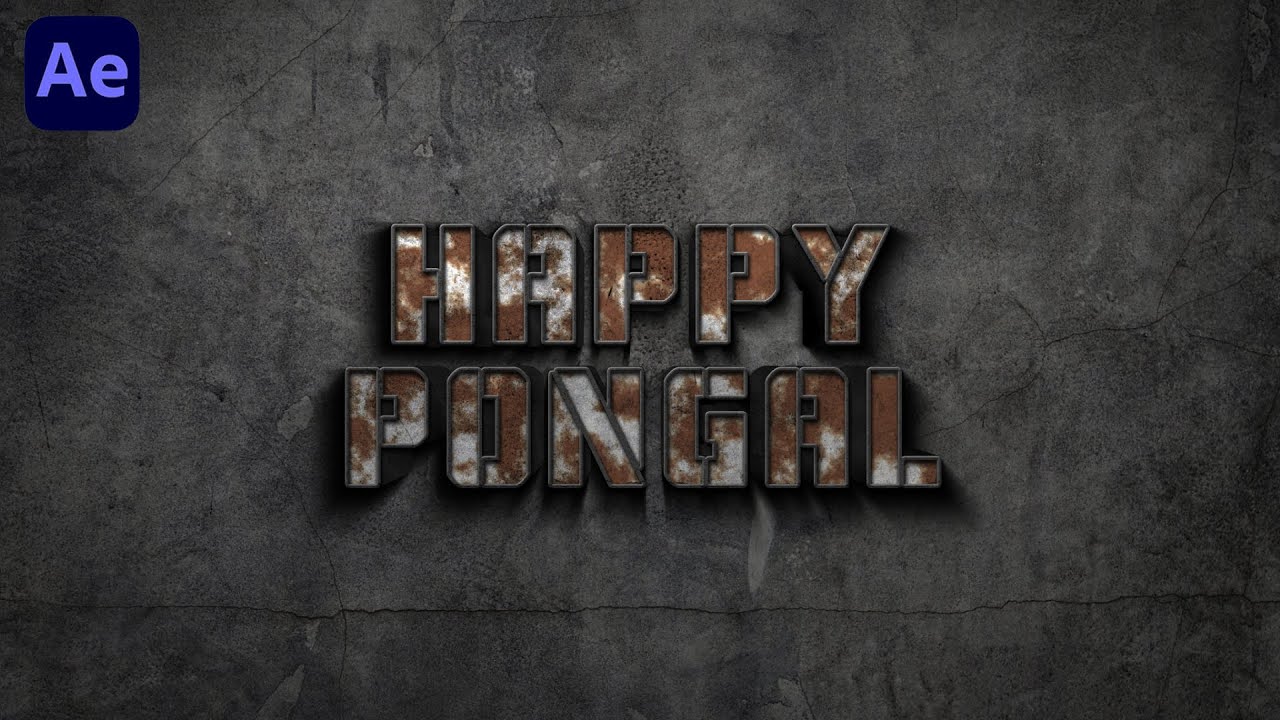 Rust Text Reveal – After Effects Template