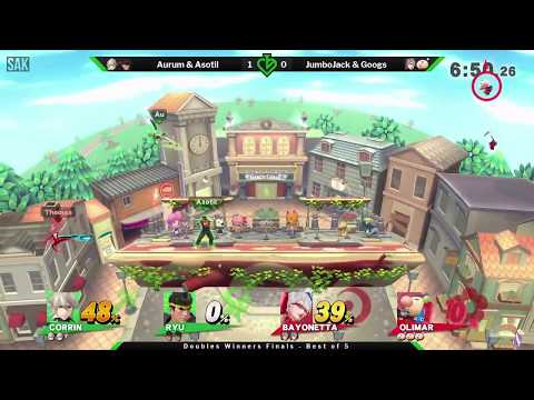 Gambits and Gimmicks Doubles Winners Finals - Aurum & Asotil (Green) vs JumoJack & Googs (Red)