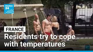 France places over half the country on red alert as temperatures reach 41°C.