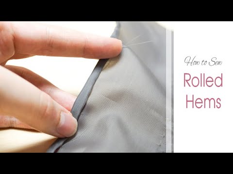 How to Hand Sew ROLLED HEMS | For Fine Fabrics like Silk | Sewing by Hand Tutorial for Beginners