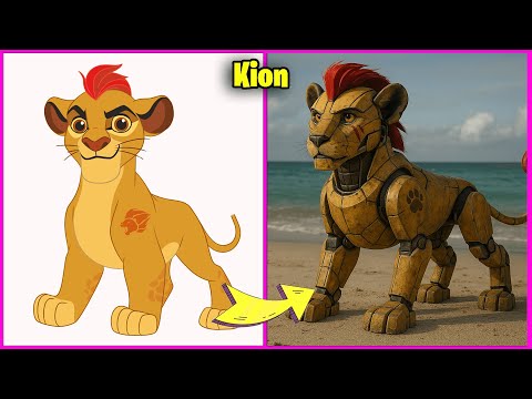 The Lion Guard Character Turn Into Robot Version! | Kion, Fuli, Kovu, Scar