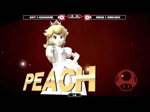 Sm4sh: CT2016 - DAT | Khanage (Peach) Vs SSKBros | Arikado (Diddy Kong) - Losers Quarters