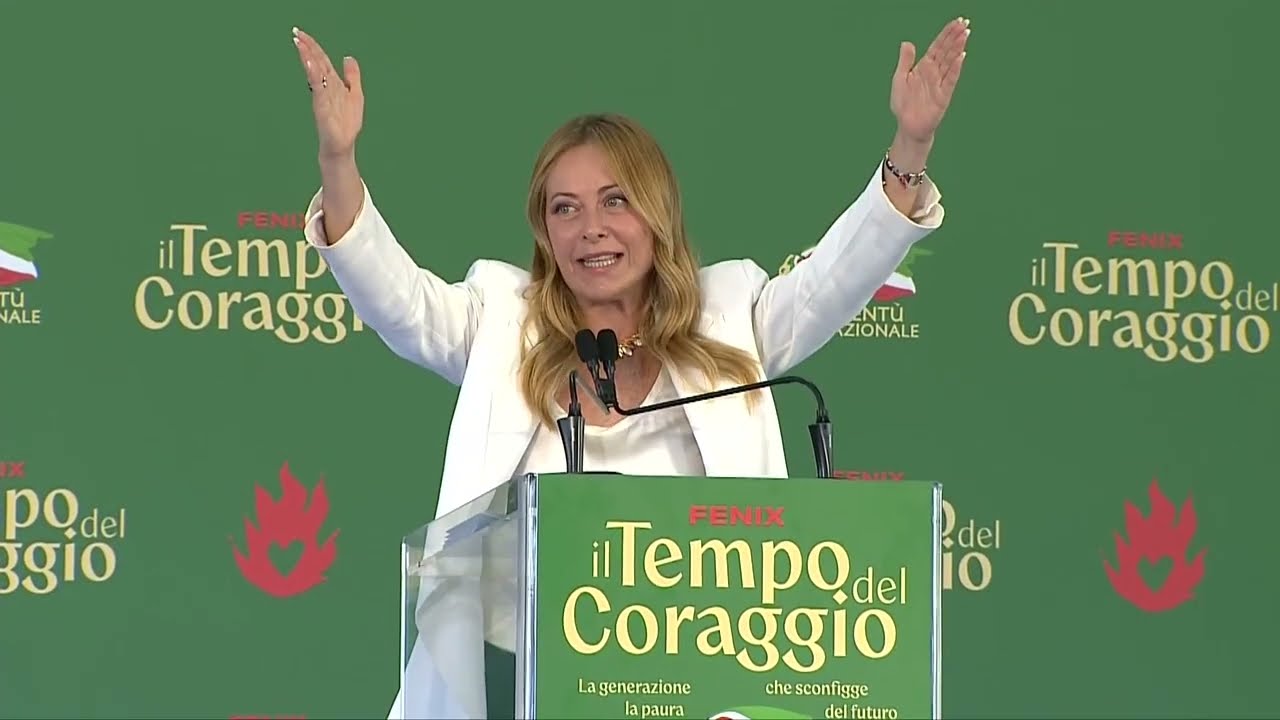 GIORGIA MELONI: «NON VI PROMETTO LA FORTUNA MA LA FATICA DI COSTRUIRE IL FUTURO DELLA NAZIONE»